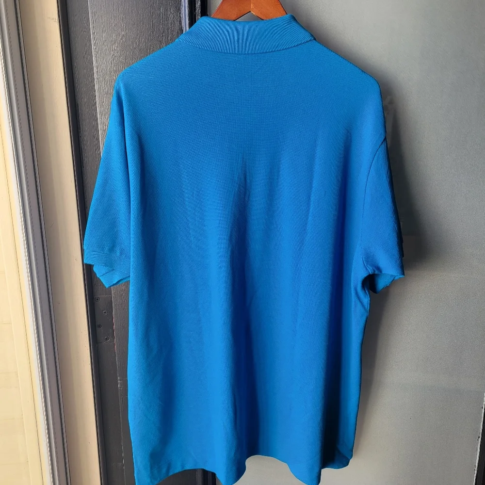 Lacoste Piqué Polo Blue Men's Shirt Collared Peru Cotton Buttons Logo XXL $89.50 - Picture 8 of 12